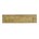 Intersteel briefplaat rechthoekig - met klep/regenrand - 325x77 mm - messing getrommeld