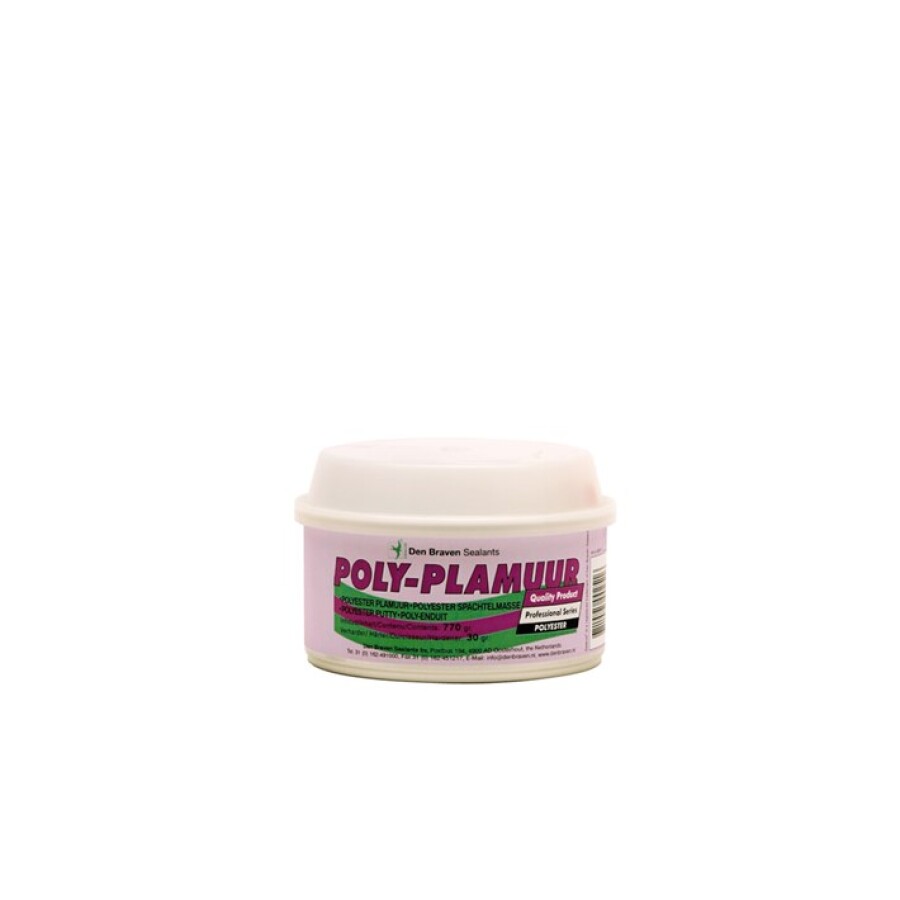Zwaluw Poly Plamuur - 800 g - met verharder - gebroken wit