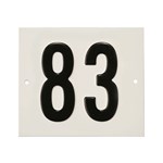 Besbo huisnummerplaat - Nr. 83 - aluminium