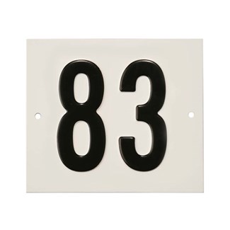 Besbo huisnummerplaat - Nr. 83 - aluminium