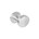 Intersteel knop rond verkropt vast op roz staal +7mm nok