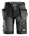 Snickers Workwear korte werkbroek - 6904 - zwart/grijs - maat 44