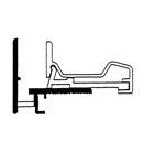 Roval beglazingsprofiel - 6000 mm - 26x20 mm - G-5 geanodiseerd