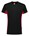 Tricorp T-Shirt Bicolor - 102004 - zwart/rood - maat M