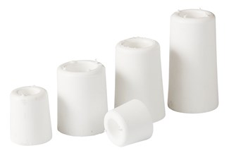 Gripline deurbuffers - rubber - conisch
