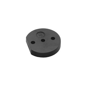 Intersteel verhogingsschijf - 10 mm - tbv deurstop bol - zwart - kunststof