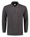 Tricorp polosweater Bi-Color - Workwear - 302001 - donkergrijs/zwart - maat 5XL