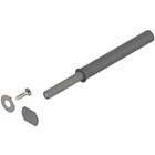 blum Set TIP-ON "lange versie" met diepteverstelling incl. kleefplaat, schroefplaat en schroef Kleur: R7036 platinagrijs