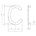 Intersteel huisletter C - 100 mm - RVS geborsteld
