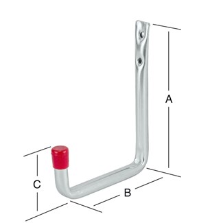 HANG ERAAN ophanghaak - 8504 - staal verzinkt- 120x82x41mm (maat S)