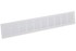 Nedco ventilatiestrip alu.wit 500 x 80mm wit