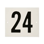 Besbo huisnummerplaat - Nr. 24 - aluminium