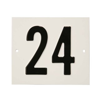 Besbo huisnummerplaat - Nr. 24 - aluminium