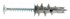 Spit gipsplaatpluggen met schroef - 14x31 mm - DRIVA TP12 - zelfborend  