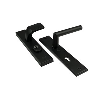 AMI veiligheidsbeslag knop/zonder kruk - SKG*** met kerntrekbeveiliging - PC 72 - deurdikte 53-57 mm - zwart