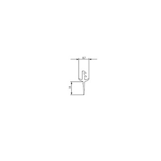 GU tochtprofiel schema A/C/G=2/4/4x dhgt p1483 zwart