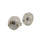 Intersteel toilet-/badkamersluiting met rozet - rond - chroom/mat nikkel