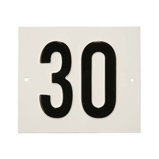 Besbo huisnummerplaat - Nr. 30 - aluminium