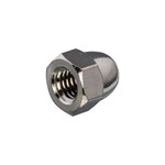 Hoenderdaal dopmoer [50x] - MESSING VERNIKKELD - SW-13 - M8mm