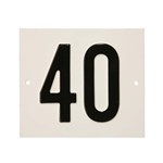 Besbo huisnummerplaat - Nr. 40 - aluminium