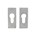 Dauby veiligheidsrozet - Pure - wit brons - 30x68 mm - rechthoekig