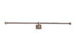 Dauby toiletrolhouder dubbel - Pure Plus Square - ruw brons - 700 mm