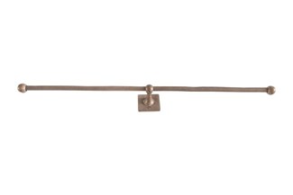 Dauby toiletrolhouder dubbel - Pure Plus Square - ruw brons - 700 mm