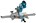 Makita radiaal accu afkortzaag - DLS714NZ - 2x18V - 190mm - excl. accu en lader - in doos