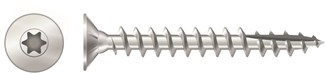 Ivana spaanplaatschroeven - platverzonken kop - 3,0x16 mm - verzinkt - Torx T10