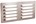 Nedco groot schoepenrooster alu. 500 x 250 mm hoog