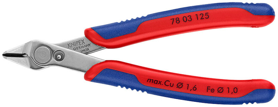 Knipex zijsnijtang - Elektronic Super Knips - 125 mm - Type 0 - 78 03 125