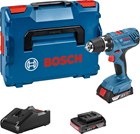 Bosch accu schroefboormachine - GSR 18V-21 - 18V - 2x2.0 Ah accu en snellader - in L-BOXX