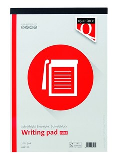 Quantore schrijfblok [100 vel] - Q091225 - A4 - gelinieerd - 60 g/m²