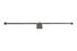 Dauby toiletrolhouder dubbel - Pure Plus Square - ruw metaal - 700 mm