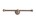 Dauby toiletrolhouder dubbel - Pure Plus - ruw brons - 300 mm
