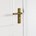 AXA deurkruk Milan met schild WC63/8 Curve brons