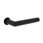 Intersteel deurkruk op mini rozet  - Jura - Ø30mm - zwart - zelfklevend