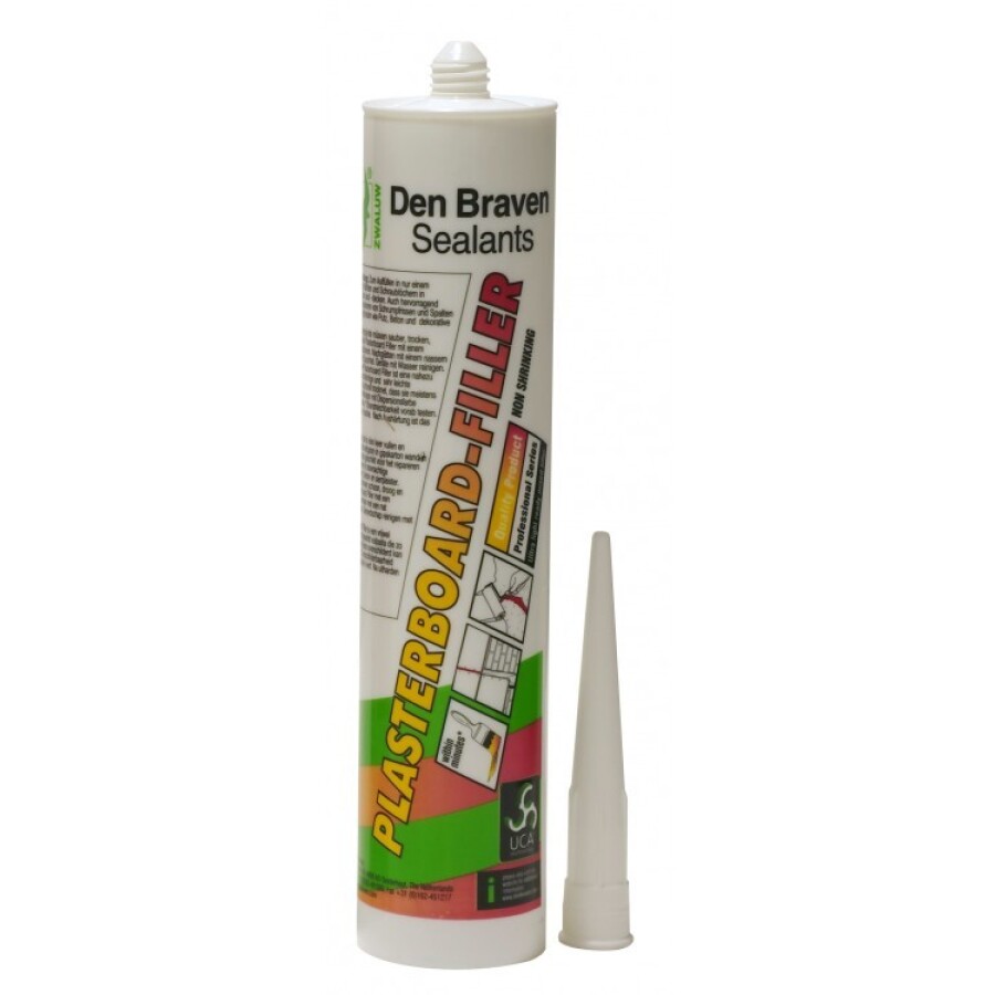 Zwaluw Plasterboard filler - krimpvrije vulpasta - wit - 310 ml koker