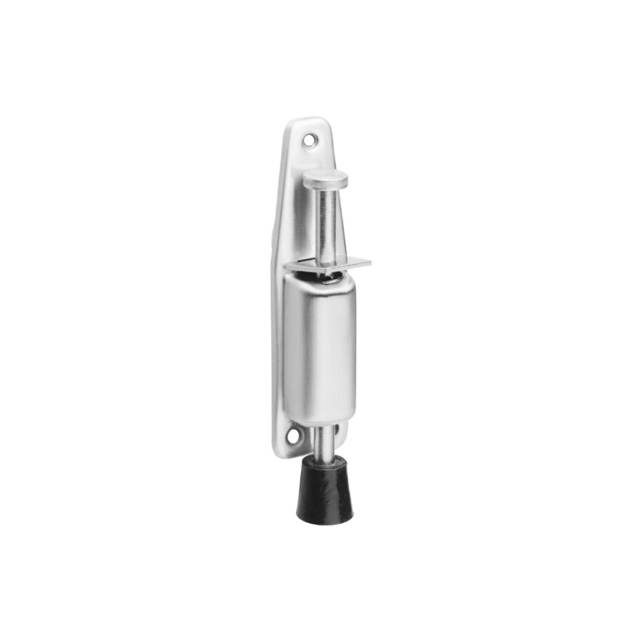 Intersteel deurvastzetter - met voetrem groot - 180x36 mm - RVS geborsteld