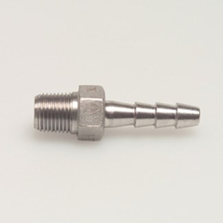 Slangpilaar - zeskant - buitendraad x slangtule - 3/8" x 9 mm