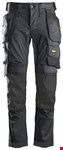 Snickers Workwear 6241 Stretch Werkbroek met holsterzakken grijs/zwart - maat 48