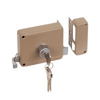 Yale 630-serie oplegsloten met vaste buitencilinder bruin