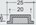 schuifdeurkom eloxeerd 70x25 mm 269-7-1=f1