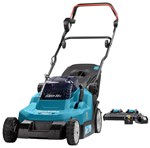 Makita DLM382PT2  accu grasmaaier 38cm 2x18V - 2x5.0 Ah accu en duo snellader