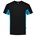 Tricorp T-shirt Bi-Color - Workwear - 102002 - zwart/turquoise - maat 3XL