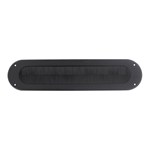 Intersteel tochtwering - ovaal - 340x80 mm - mat zwart