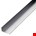 Roval ongelijkzijdig hoekprofiel - aluminium - 40x20x2 mm - 3000 mm