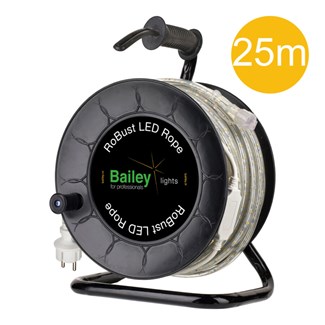 Bailey BAI RoBust LED Rope HO - 25M - 760lm/m - wit - IP65 op kabelhaspel - incl. AC/DC adapter