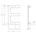 Intersteel huisletter E - 100 mm - RVS geborsteld