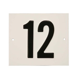 Besbo huisnummerplaat - Nr. 12 - aluminium